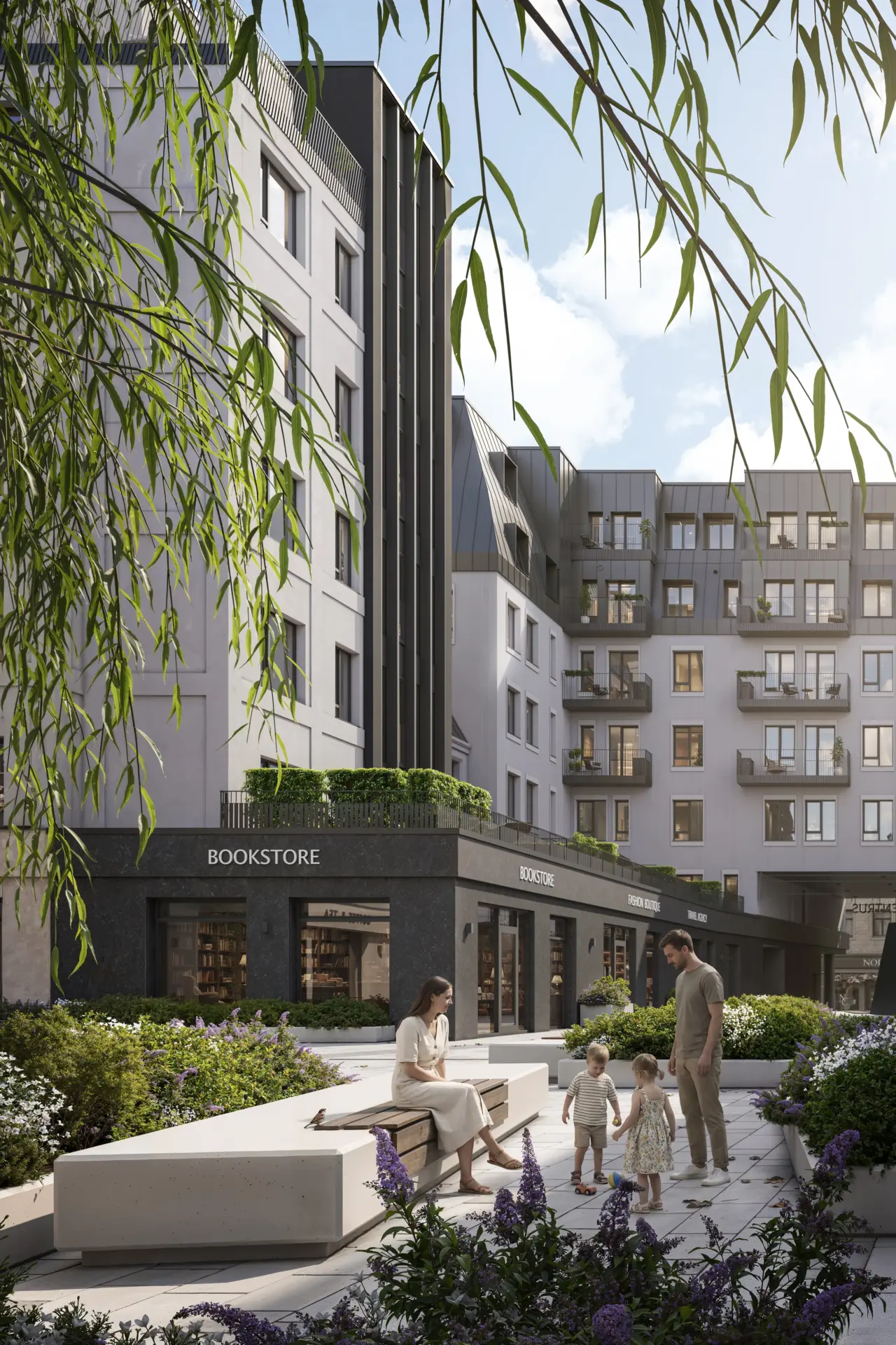 Galerija 5 CENTRUS kvartāla iekšpagalms