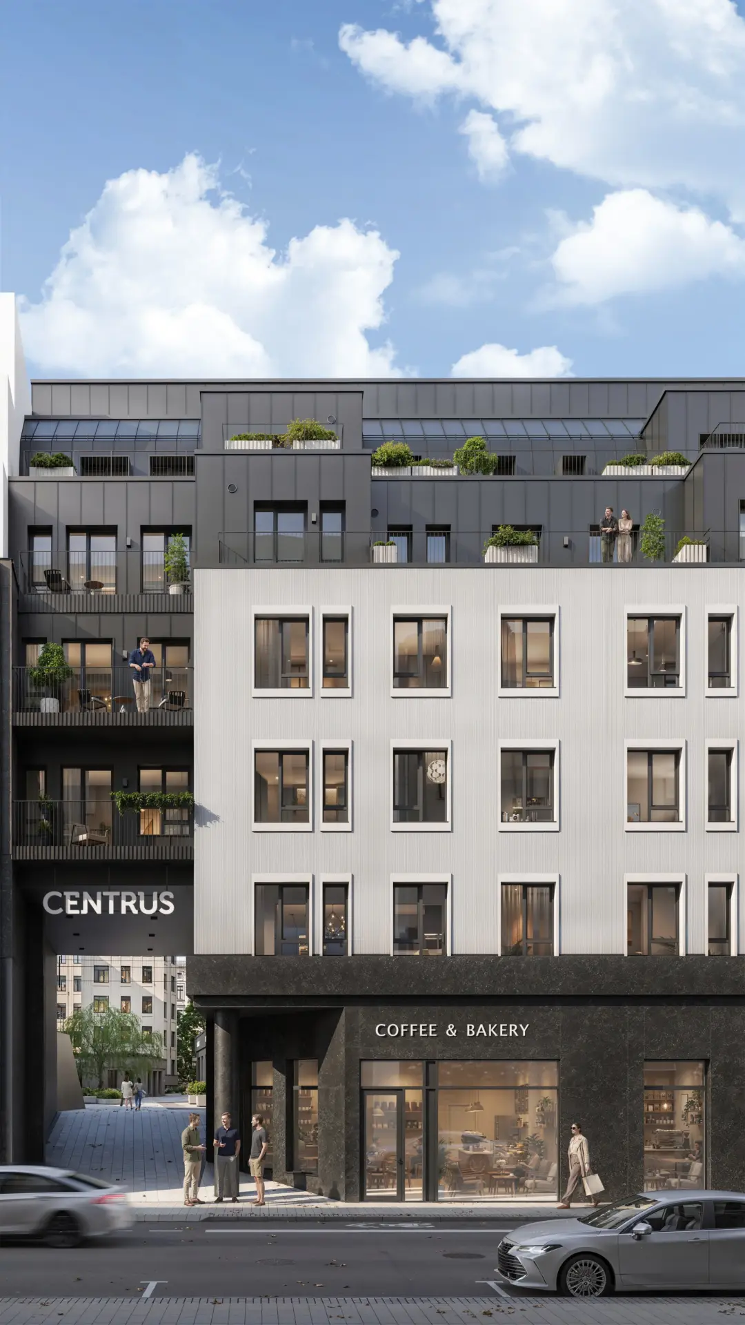 CENTRUS kvartāla eksterjers