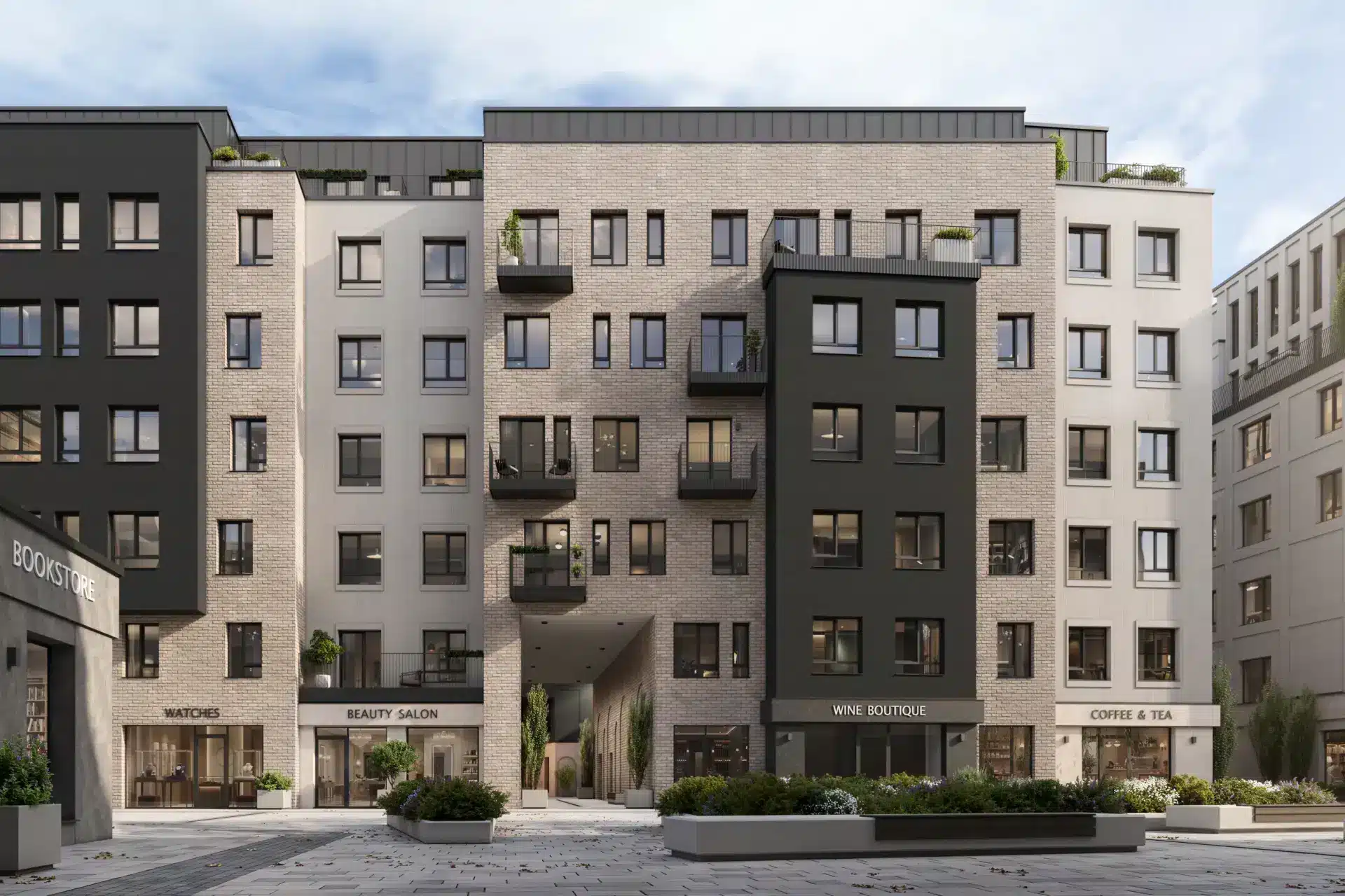 Galerija 18 CENTRUS kvartāla eksterjers