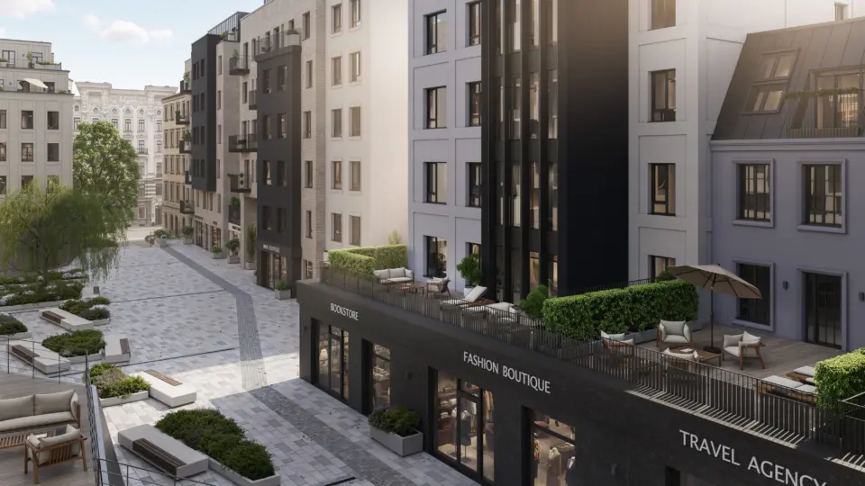 Galerija 1 CENTRUS kvartāla eksterjers